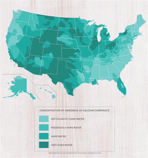 US Water Hardness Map - Fresh Cup Magazine