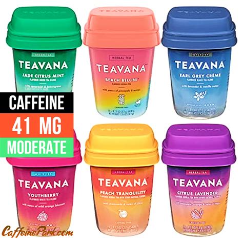 Teavana Tea Caffeine Content: How Much is in Flavors?