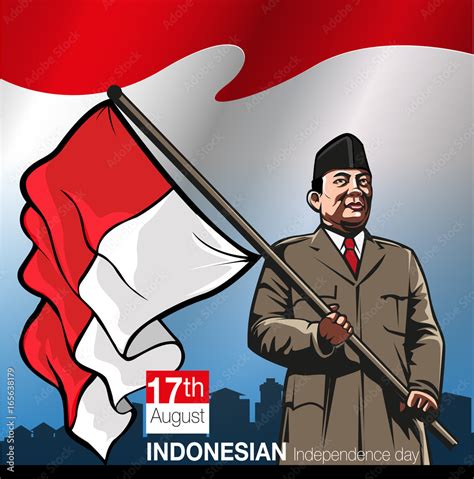 Indonesia Merdeka Illustration Cartoon Vector Cartoondealer | The Best ...