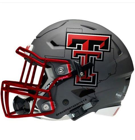 Texas Tech Red Raiders | Football helmet design, College football helmets, Cool football helmets