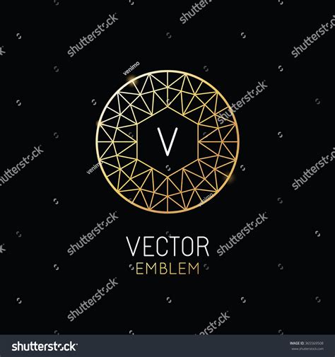 Vector Abstract Luxury Logo Design Template Stock Vector (Royalty Free ...