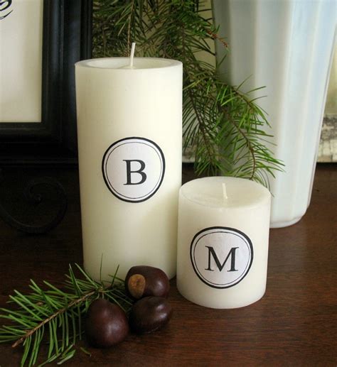 DIY Monogram Candles - U Create