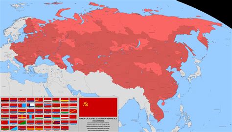 the world map shows countries with flags in red and white, as well as an image of