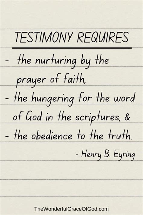 27 Greatest LDS Testimony Quotes - The Wonderful Grace of God