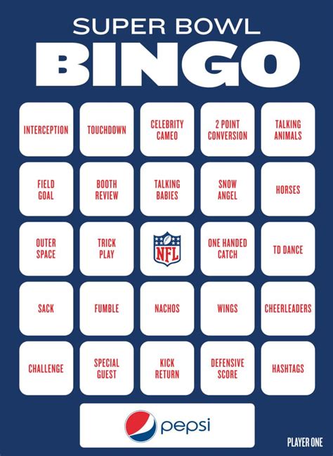 Super Bowl Bingo To Play During The Big Game | Super bowl bingo, Superbowl game, Super bowl football