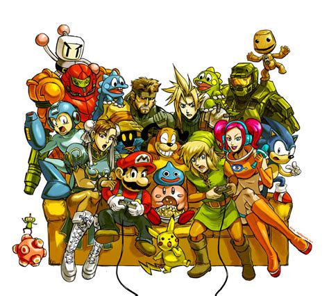 Backseat Gaming, Illustration by Nina Matsumoto (Spacecoyote) for Gamedeals! Features Retro Game ...