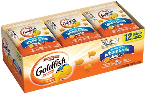 Pepperidge Farm Goldfish Baked with Whole Grain Cheddar Crackers, 10.8 ...