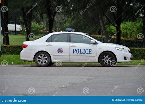 Singapore Police Patrol Car Parked Editorial Photo - Image: 28362586