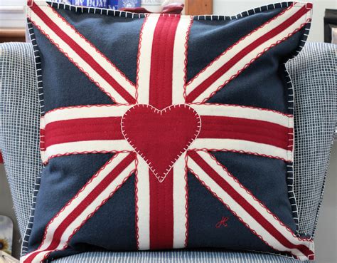 Union Jack Square Pillow - Navy – The Bee's Knees British Imports