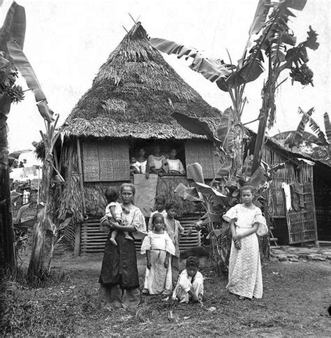 A Filipino home near Manila, Philippines, early 20th Century | Philippines culture, Philippines ...