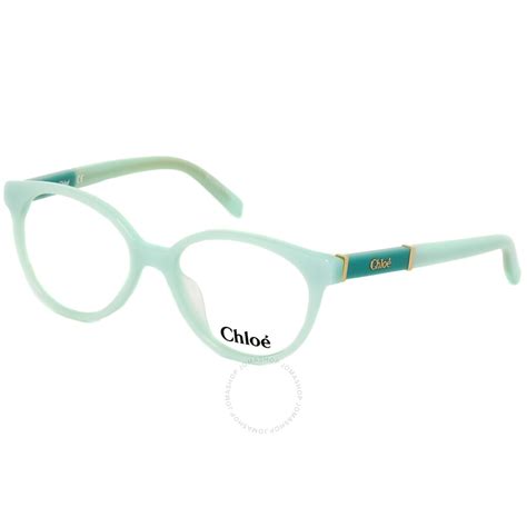 Chloe Ladies Green Square Eyeglass Frames CE361144447 886895314503 ...