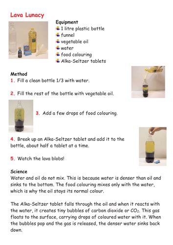 Primary Science Experiments | Teaching Resources