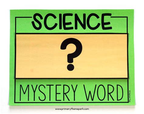 Science Word Wall Ideas - Primary Theme Park