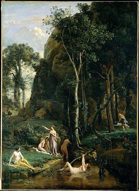 Diana and Acteon (or Diana Surprised in Her Bath) (1836) | Landscape ...