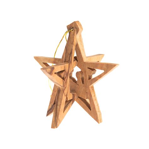 3-D Nativity Christmas Star Ornament | The Catholic Company®