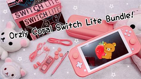 ♡Orzly Cute Coral Switch Lite Accessories♡ - YouTube