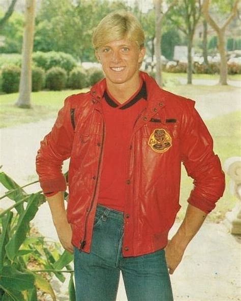 Members Only 'Cobra Kai' jacket. Johnny Lawrence/ William Zabka at the ...