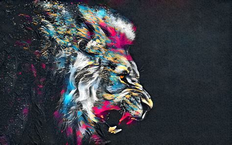 Abstract Lion Wallpapers