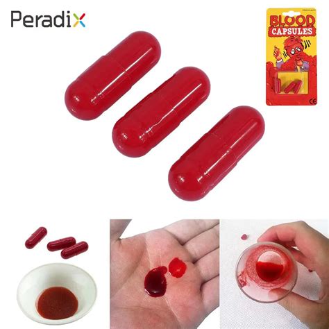 Fake Capsules Friend Blood Capsules Red Prank Joke Toy Effective Party ...