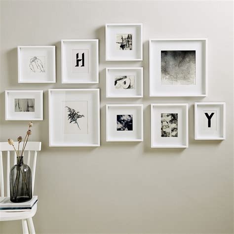 Picture Gallery Large Wall Photo Frame Set | Photo Frames | The White Company UK Gallery Wall ...