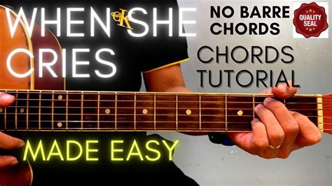 When She Cries Chords - Restless Hearts (Guitar Tutorial) for Acoustic ...