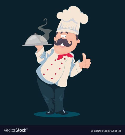 Chef cartoon character Royalty Free Vector Image