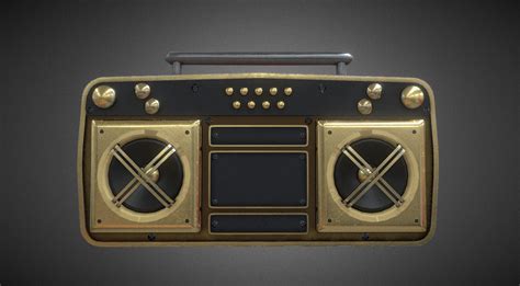 Golden Super Fly Boombox Roblox Remake - DownloadFree3D.com