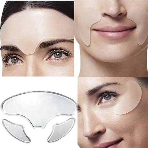 3Pcs Anti Wrinkle silicone Eye Face Pad Reusable Medical Grade Face ...