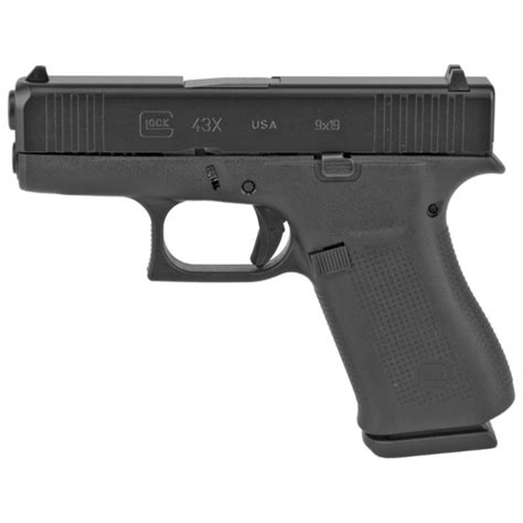 GLOCK 43X BLACK 9MM 10 ROUND PISTOL - One Stop Firearms