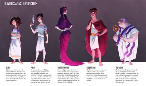 The Wild Swans - Character Lineup by drawnbydana on deviantART | Female ...