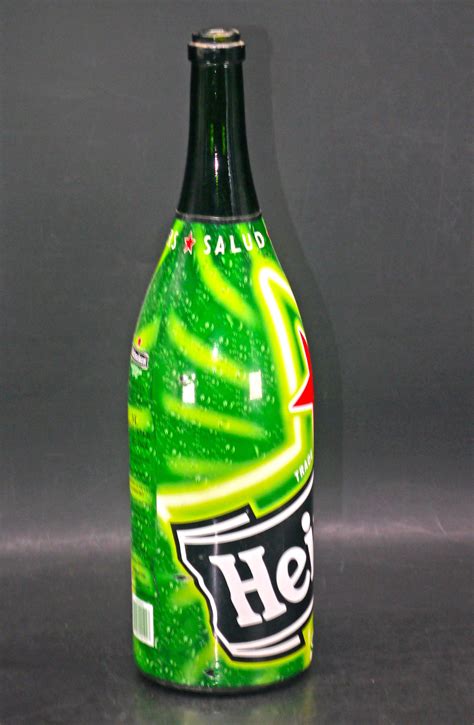 Heineken 3L beer bottle (empty). Home bar decor item.