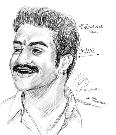 Jr.Ntr Pencil Sketches By Japan Fan