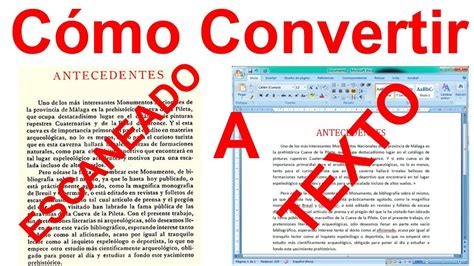 COMO CONVERTIR IMAGEN CON TEXTO A TEXTO WORD | IMAGENES CON TEXTO A WORD - YouTube