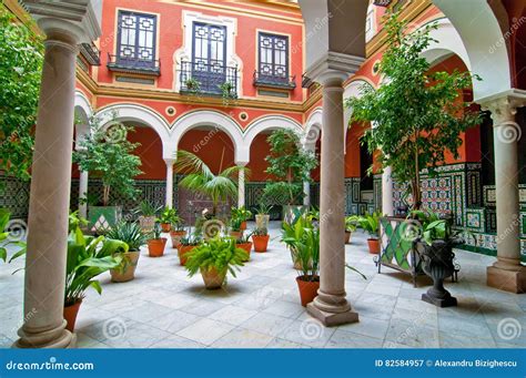 Traditional Andalusian Patio Stock Image - Image of travel, light: 82584957