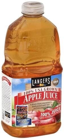 Langers Apple 100% Juice - 64 oz, Nutrition Information | Innit