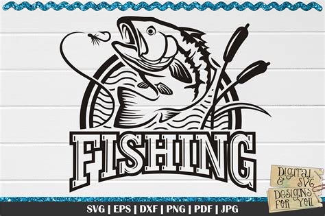 Bass Fishing Logo svg | Fishing logo svg| Bass svg | Fishing (772512) | Cut Files | Design Bundles