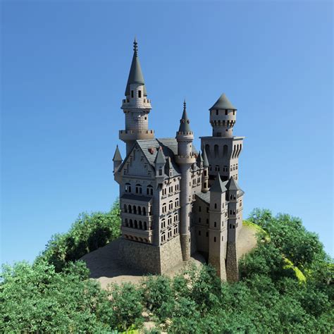 3d neuschwanstein castle model