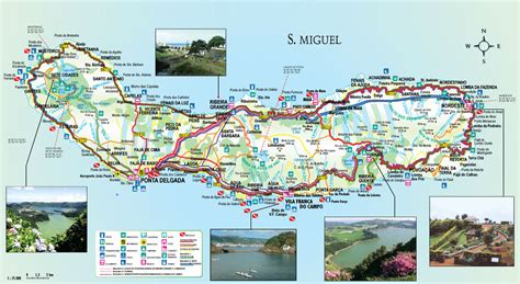 Mapa Turistico Sao Miguel Açores | Mapa