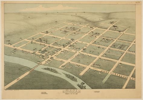 Bird's eye view of Kingman, Kingman County, Kansas - Kansas Memory - Kansas Historical Society