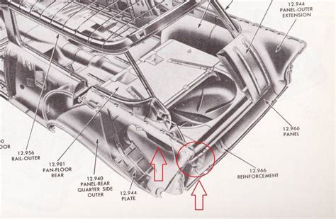 1955-57 Chevy Station Wagon & Nomad Rear Cargo Floor Support Brace ...