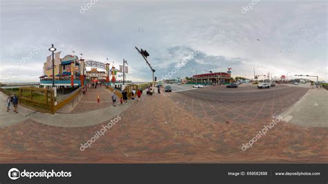 Galveston Usa July 2023 360 Equirectangular Photo Galveston Island Historic – Stock Editorial ...