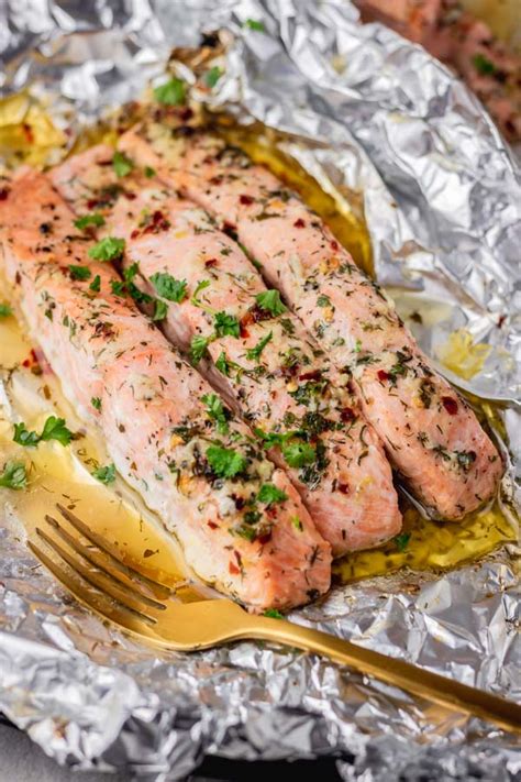 Baked Salmon in Foil Recipe - The Dinner Bite