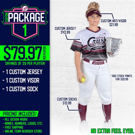 Custom Softball Jerseys .com - Package Deals