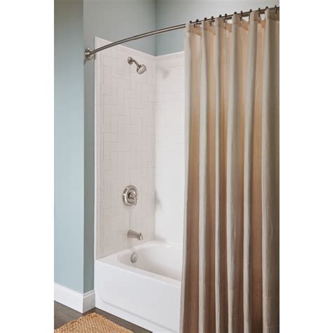 MOEN "Curved" Shower Rod - 54'' to 72'' - Brushed Nickel DN2160BN | RONA