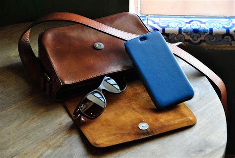 Very high quality handmade leather case for the iPhone 15 Pro.