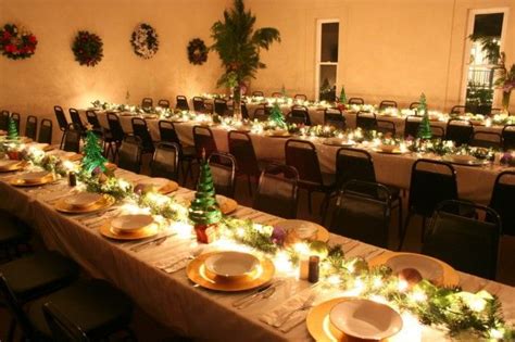 Christmas Banquet Table Decorations - barn pros canada