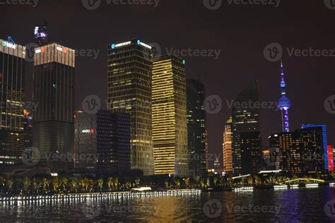 Night view of Shanghai, China 16937731 Stock Photo at Vecteezy