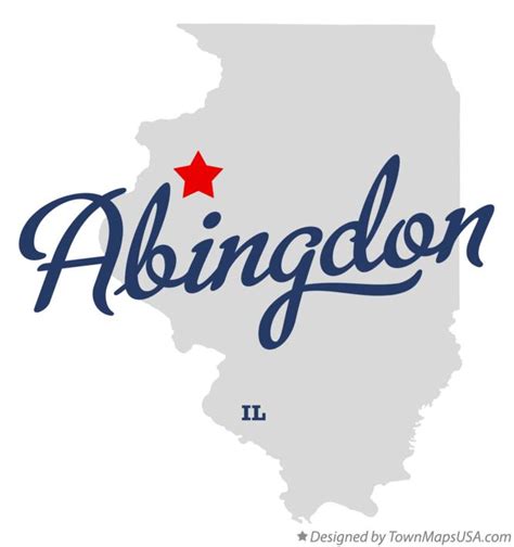 Map of Abingdon, IL, Illinois