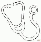 Stethoscope Emoji Coloring Page Free Printable  sketch template