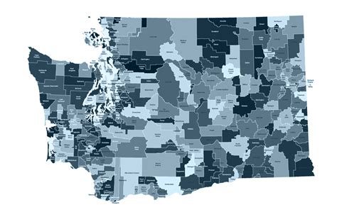 Washington State School Districts Map - Draw A Topographic Map